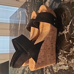 Lucky Brand Black Wedges size 10